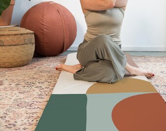 EXTRA THICK YOGA Mat- Restorative Yoga - Yin Yoga - Color Print