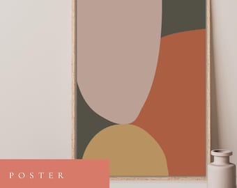 Abstract Poster Download - modern - art wall - geometric - scandinavian poster