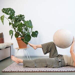 45 cm Sitting Ball Fitness Ball Yoga Ball Oatmeal Latte byAlex image 4