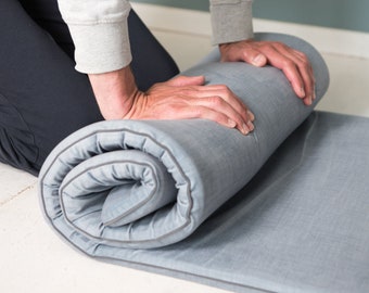 ZABUTON and MEDITATION Mat extra thick, ZABUTON, Yoga accessories, Soft Foam Yoga mat, Sports Workout mat, Perfect Gift for Yoga Lovers