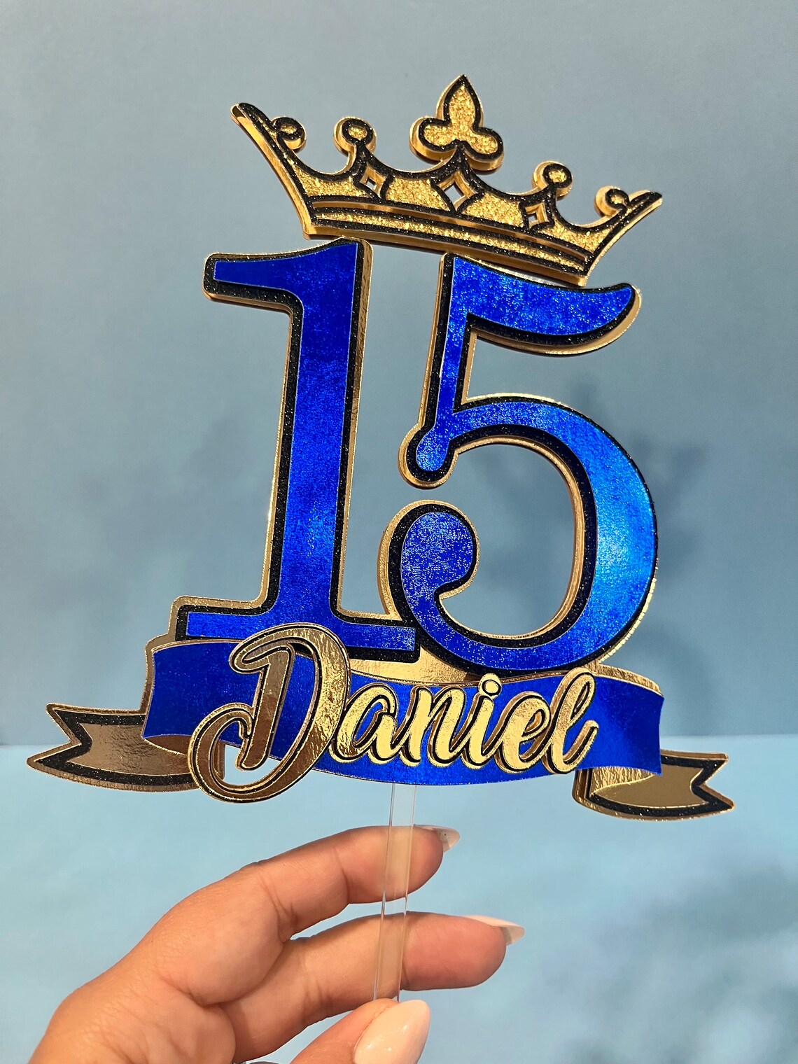 Quinceanera Cake Topper Mis Quince Cake Topper Sweet 15 Cake Etsy