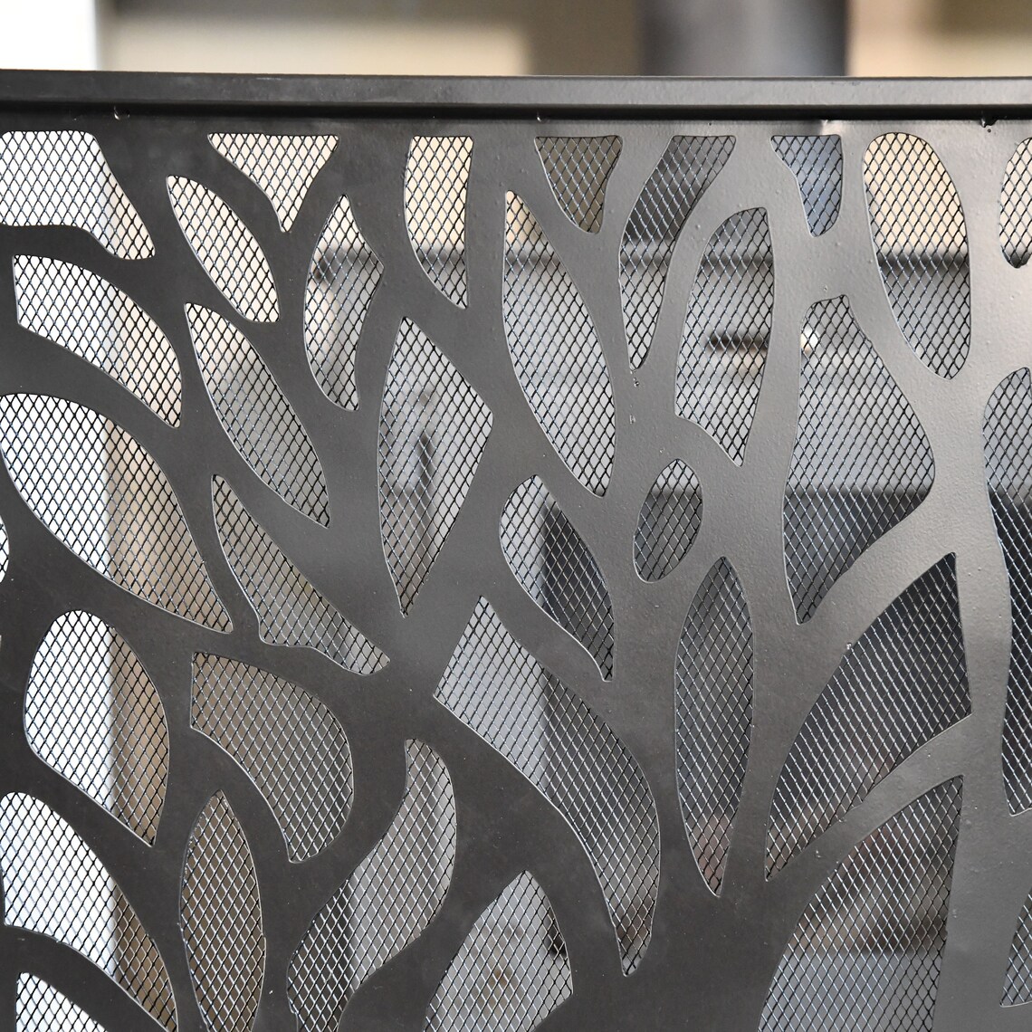 Black Organic Tree Design Fire Screen/safety Fire Guards, Fireside ...