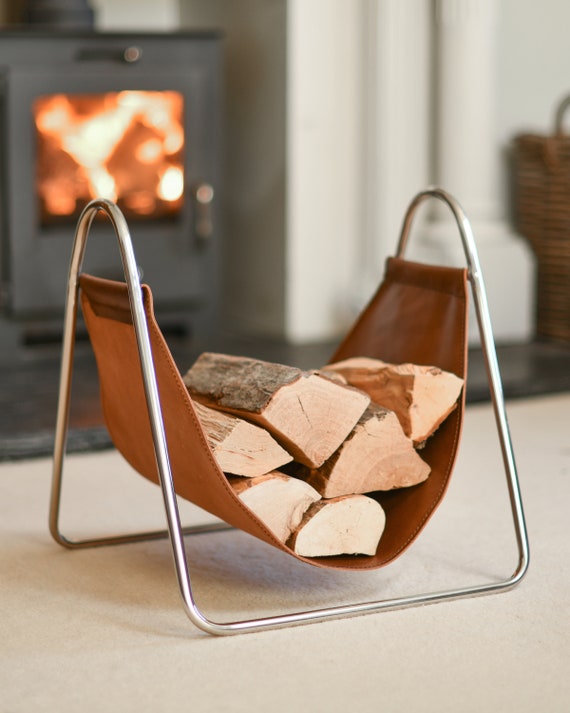 Contemporary Steel Cradle Style Fireside Log Holder contemporary Design Firewood Storage Basket Stylish Fireside Fireplace Home Storage Etsy UK