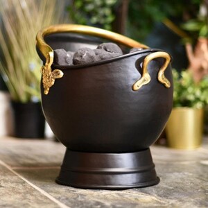 33 cm High Black Iron Classic Coal Bucket/ Fireside, Period Home/ Traditional Style, Winter, Christmas, Handy Storage, Fireplace Bucket image 2