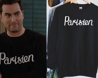 Parisien David Rose Sweatshirt Dan Levy Fans TV Show Gift For Birthday Ew David Sweatshirt