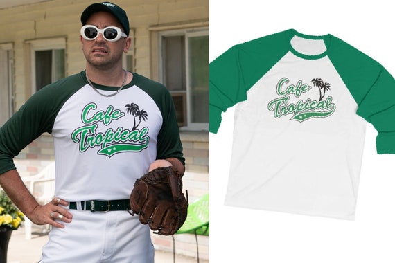 Cafe Tropical 3 4 Sleeve Baseball Tee David Rose Sweatshirt Fans