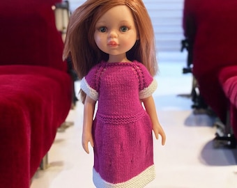 Dress &quot;Opera&quot; for Paola Reina dolls with hand bag