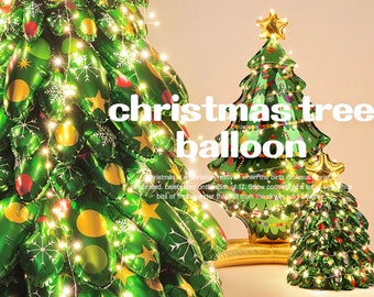 Large Christmas Tree Foil Balloon Party Supplies XMAS Party Decoration | Novelty Xmas Tree | Ready-Made Balloon Christmas Tree Kit