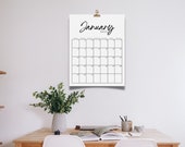 Minimalist 2023 Calendar PDF Digital Instant Download 12 Pages