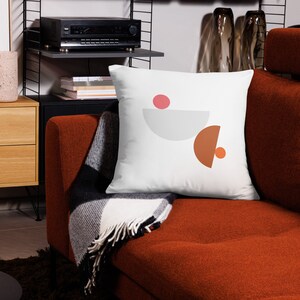 Pillow Modern Abstract Minimalist Design for Home & Living Spaces, 18x18, 20x12, 22x22, Soft 100% Polyester