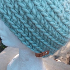 Crochet Winter Chunky wool Hat Beanie, Handmade Light SAGE Green Winter Fashion,Festival Beanie, Warm Stylish Hat