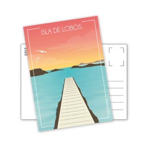 Carte postale Isla de Lobos Fuerteventura Îles Canaries | Travelposters postcard Fuerteventura Lobos Islas Canarias