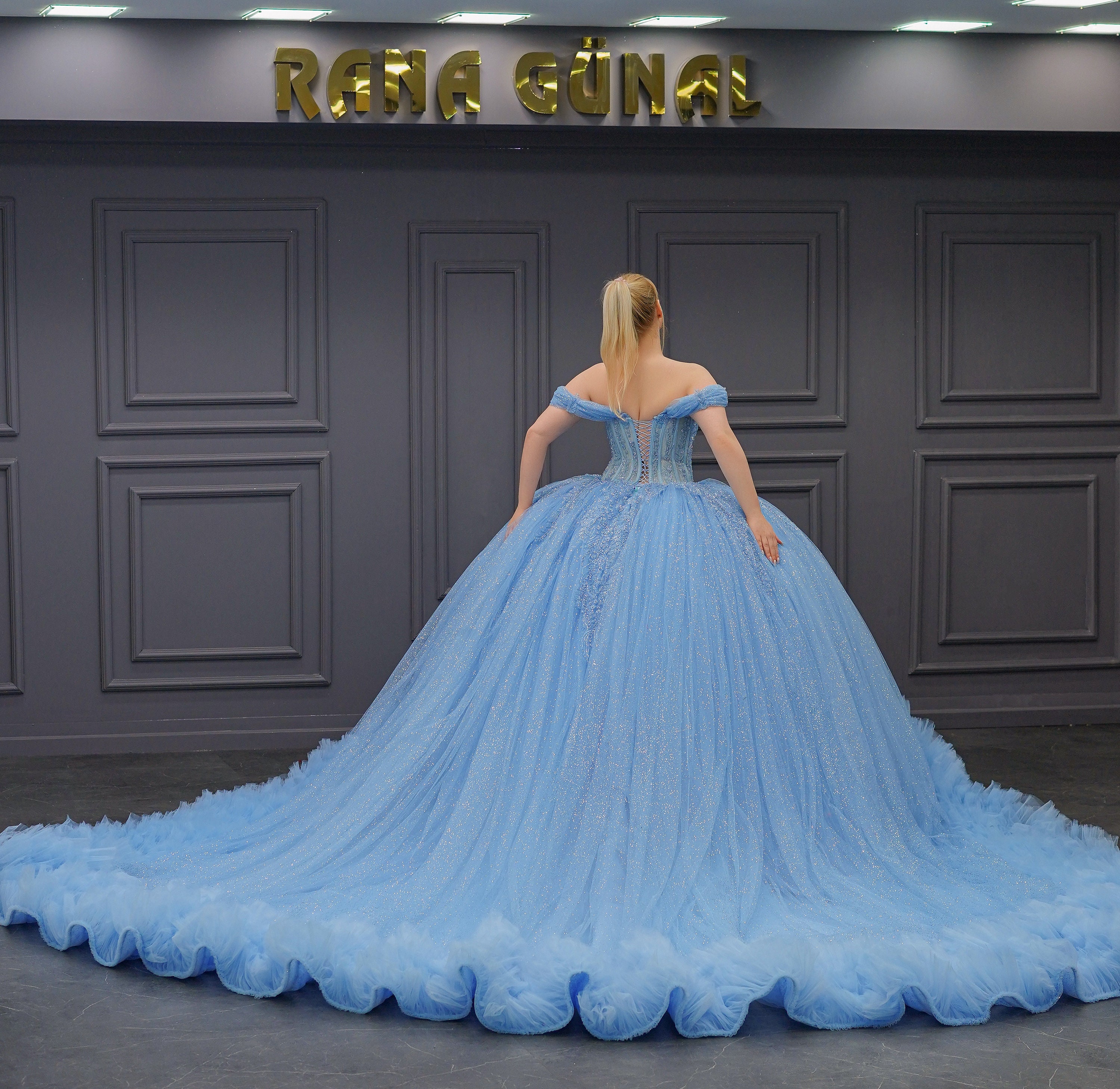 Blue Quinceaera Dress, Blue Wedding Dress - Etsy Israel