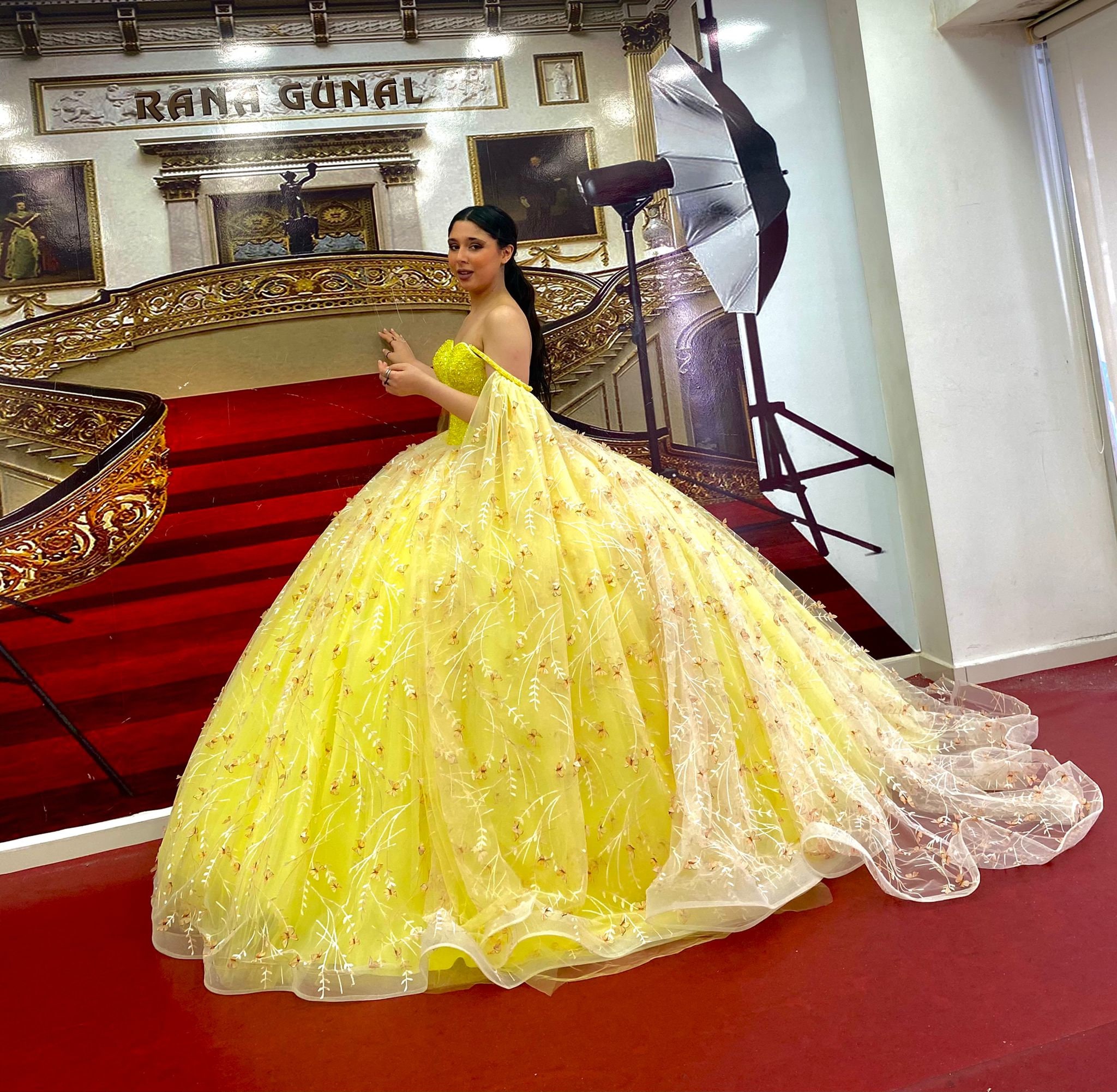 yellow gown for wedding