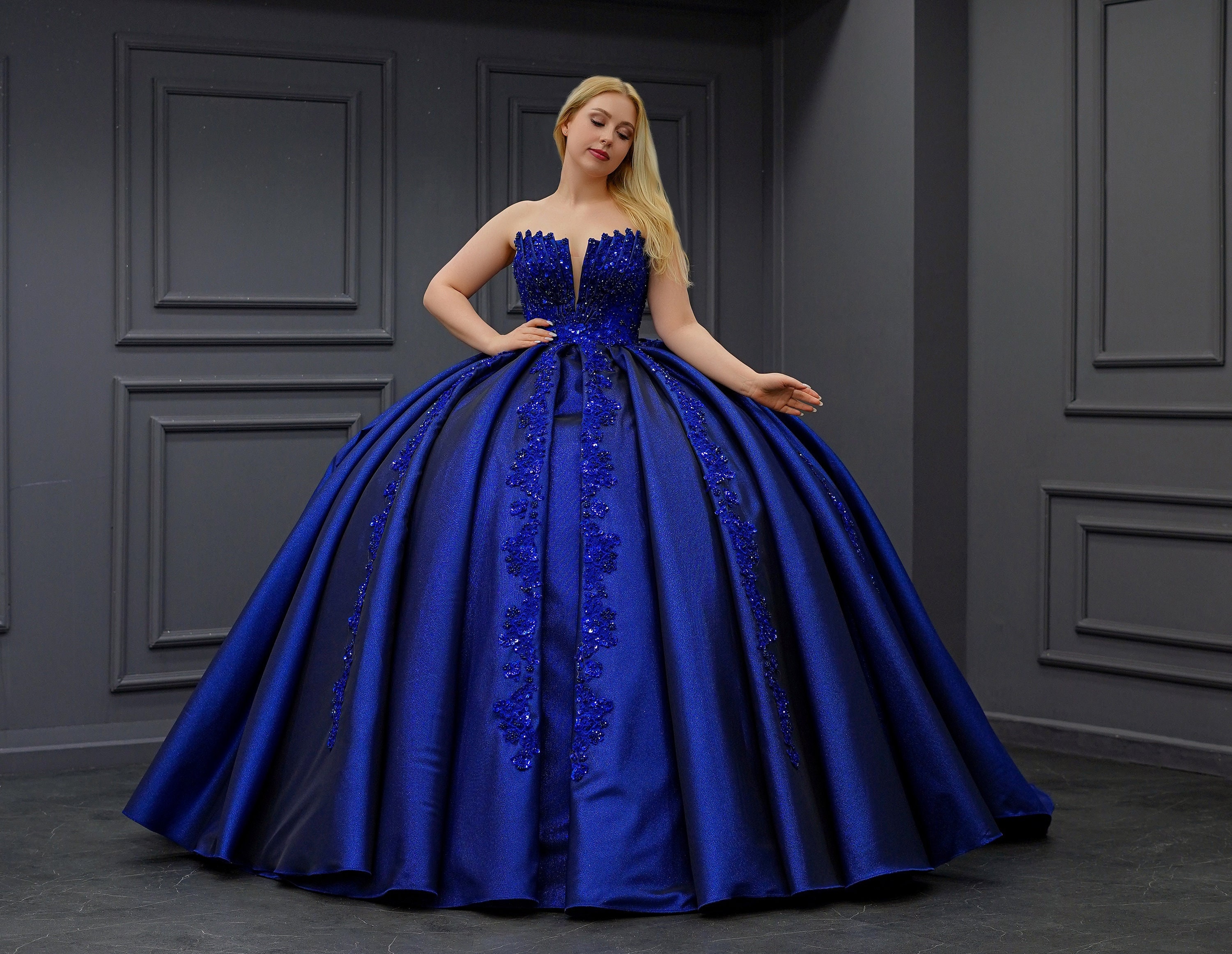 Royal Blue Quinceanera Dresses Woman - Etsy