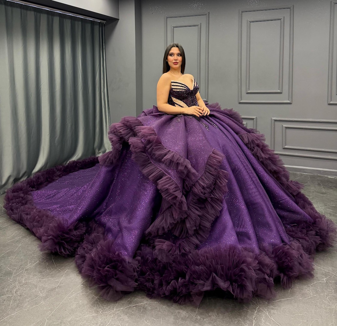 quinceanera dress purple Amarra 54281 Lilac Quinceaera Lilac / 00 long mesh cape Princesa by Ariana Vara PR30131