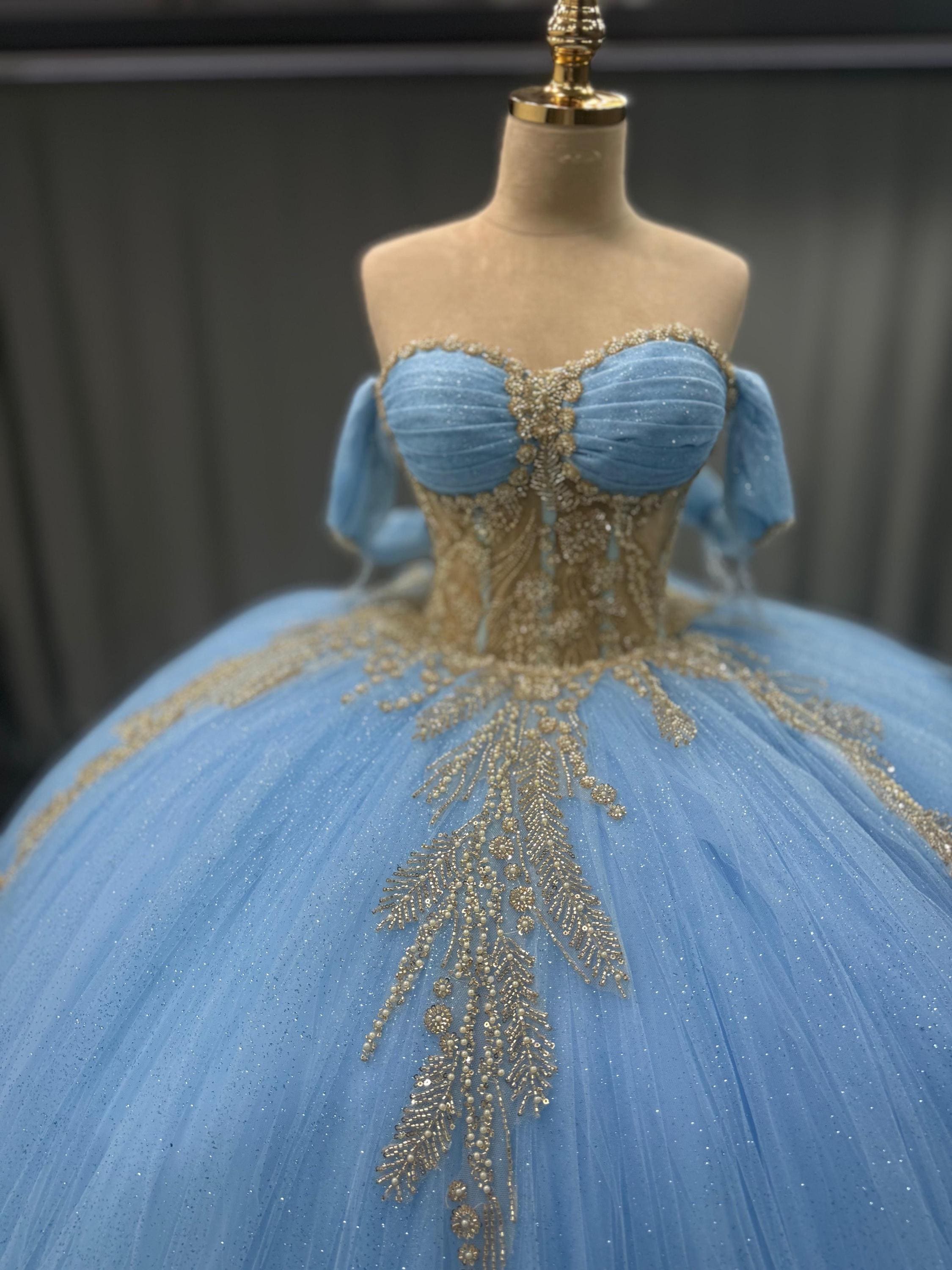 princess polly baby blue dress Blue Quinceañera Dress, Wedding Gown