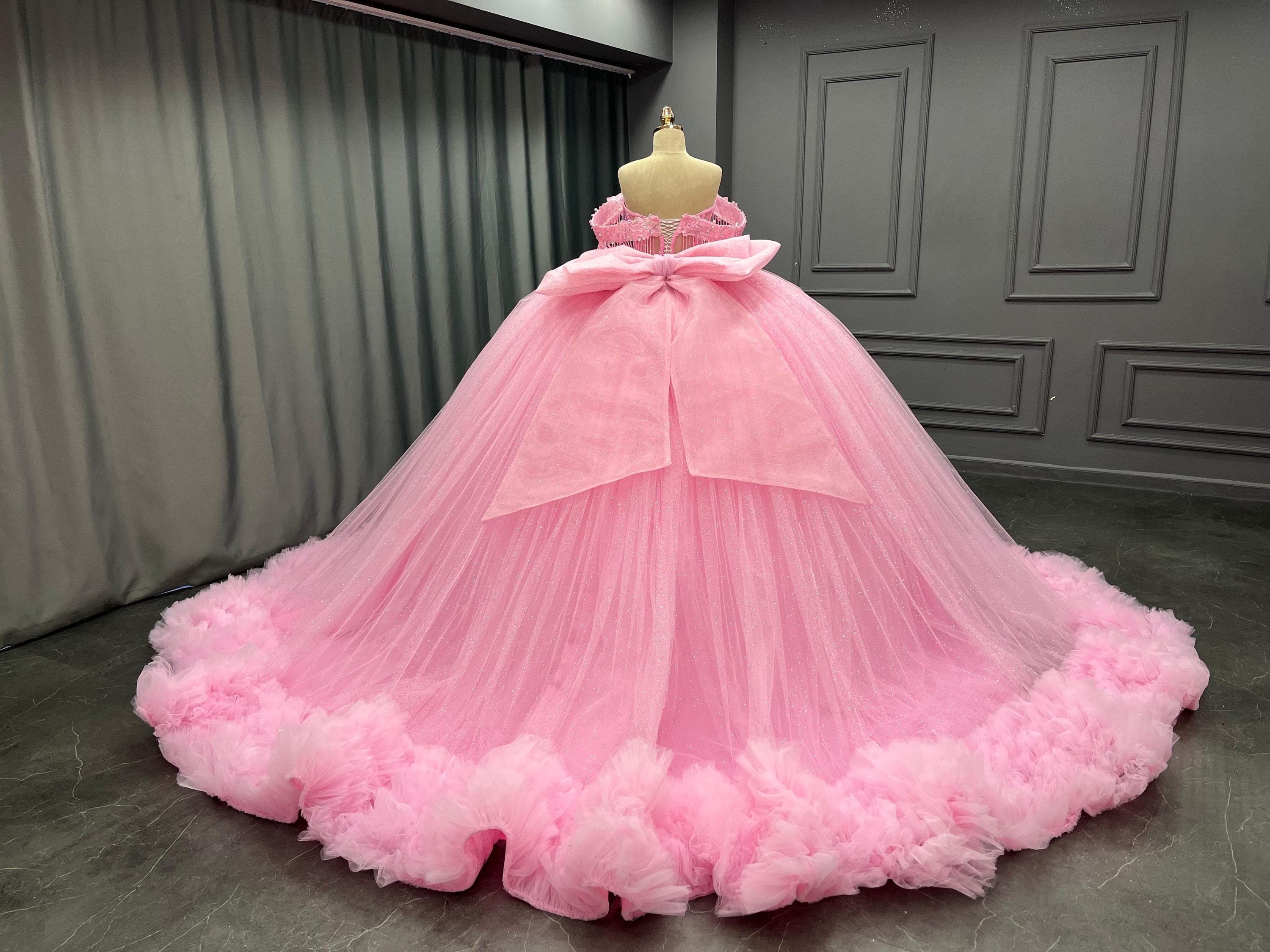 pink corset quince dress Vizcaya by Morilee Sheer Corset Quince Dress 89479