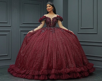 Burgundy Quinceaera Dress, Burgundy Wedding Dress - Etsy Israel Burgundy Quinceaera Dress, Burgundy Wedding Dress - Etsy Israel
