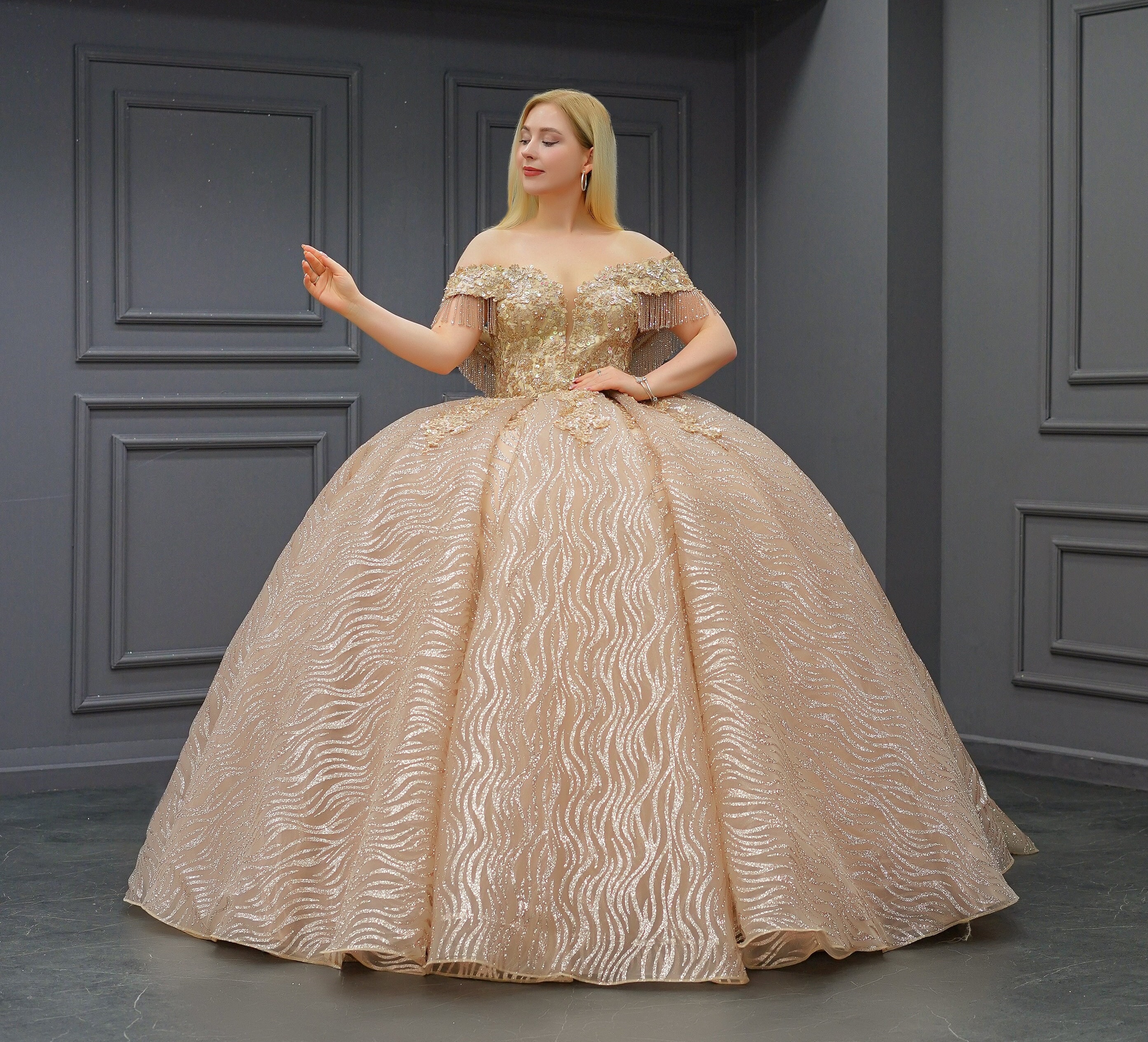 Gold Quinceaera Dress, Gold Wedding Dress - Etsy Gold Quinceaera Dress, Gold Wedding Dress - Etsy