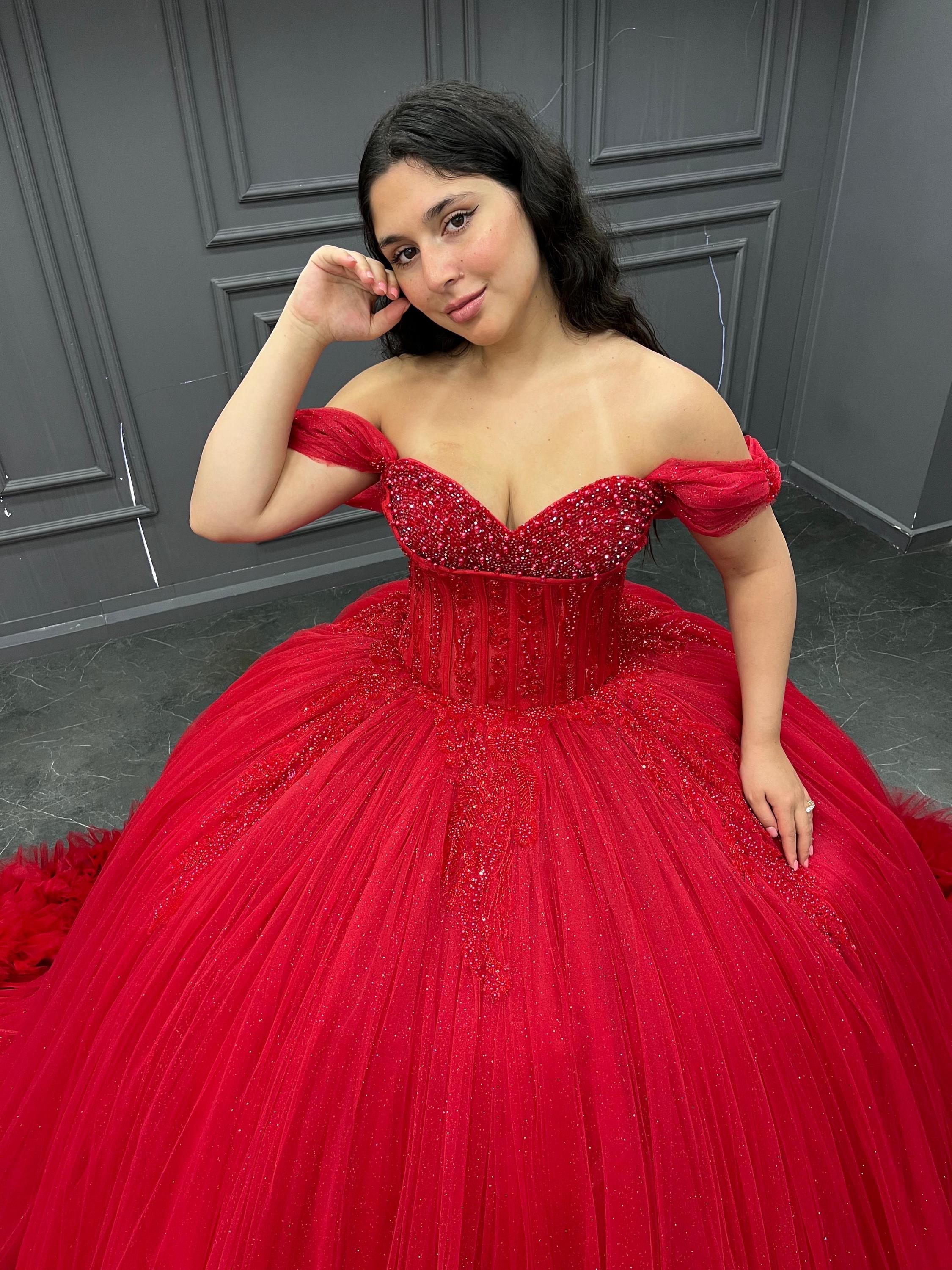 Quinceanera Dress Red Etsy Canada