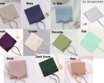 Microfibre Suede Jewellery Blank Pouch | Plain Fashion Packaging Small Bags in Australia | Fashion Small Pouch Bag Microfiber Jewelry Bag