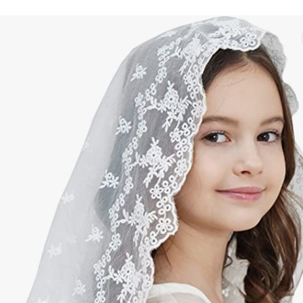 Lace First Communion Veil