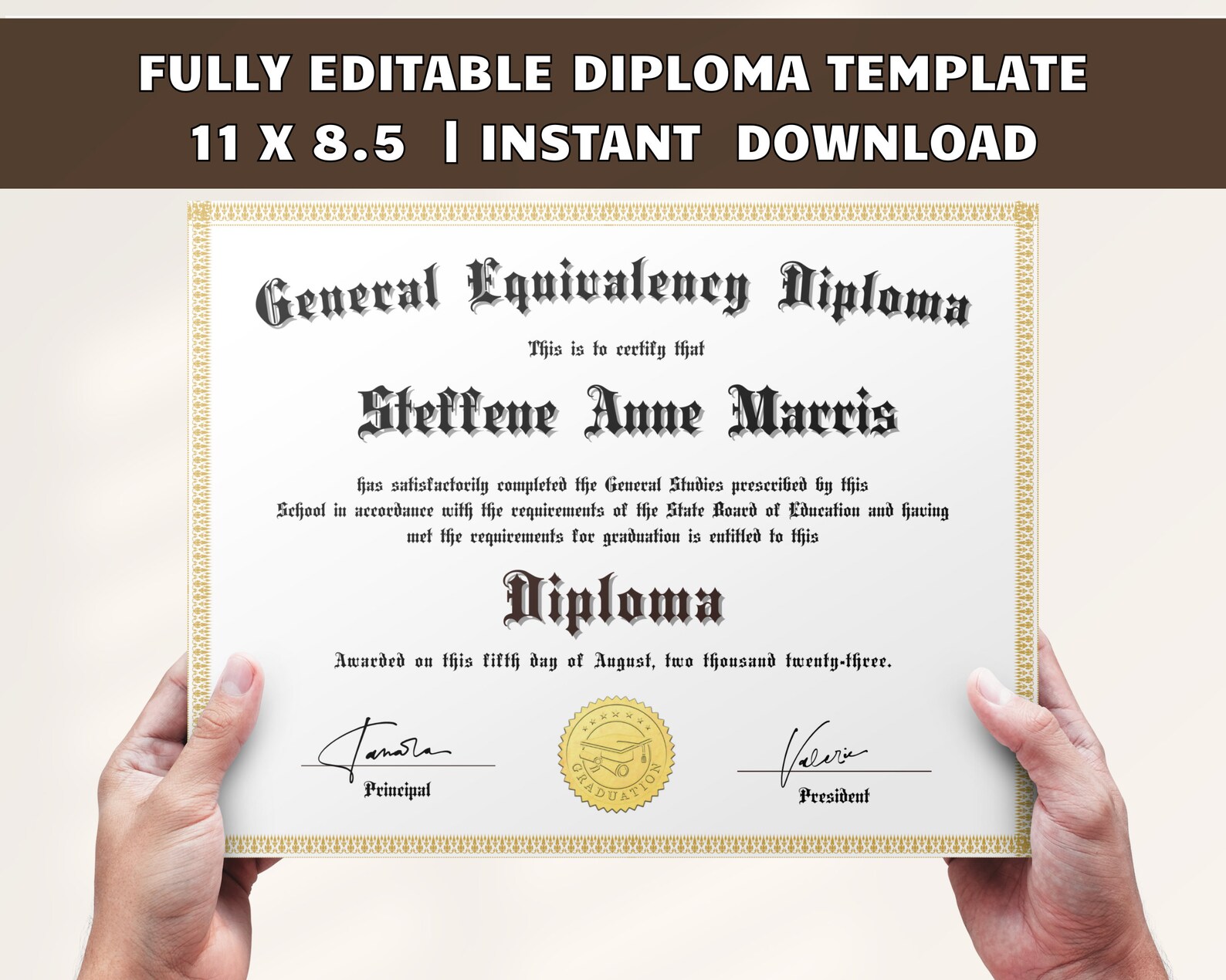 Diploma Printable Homeschool Certificate of Completion Certificate ...