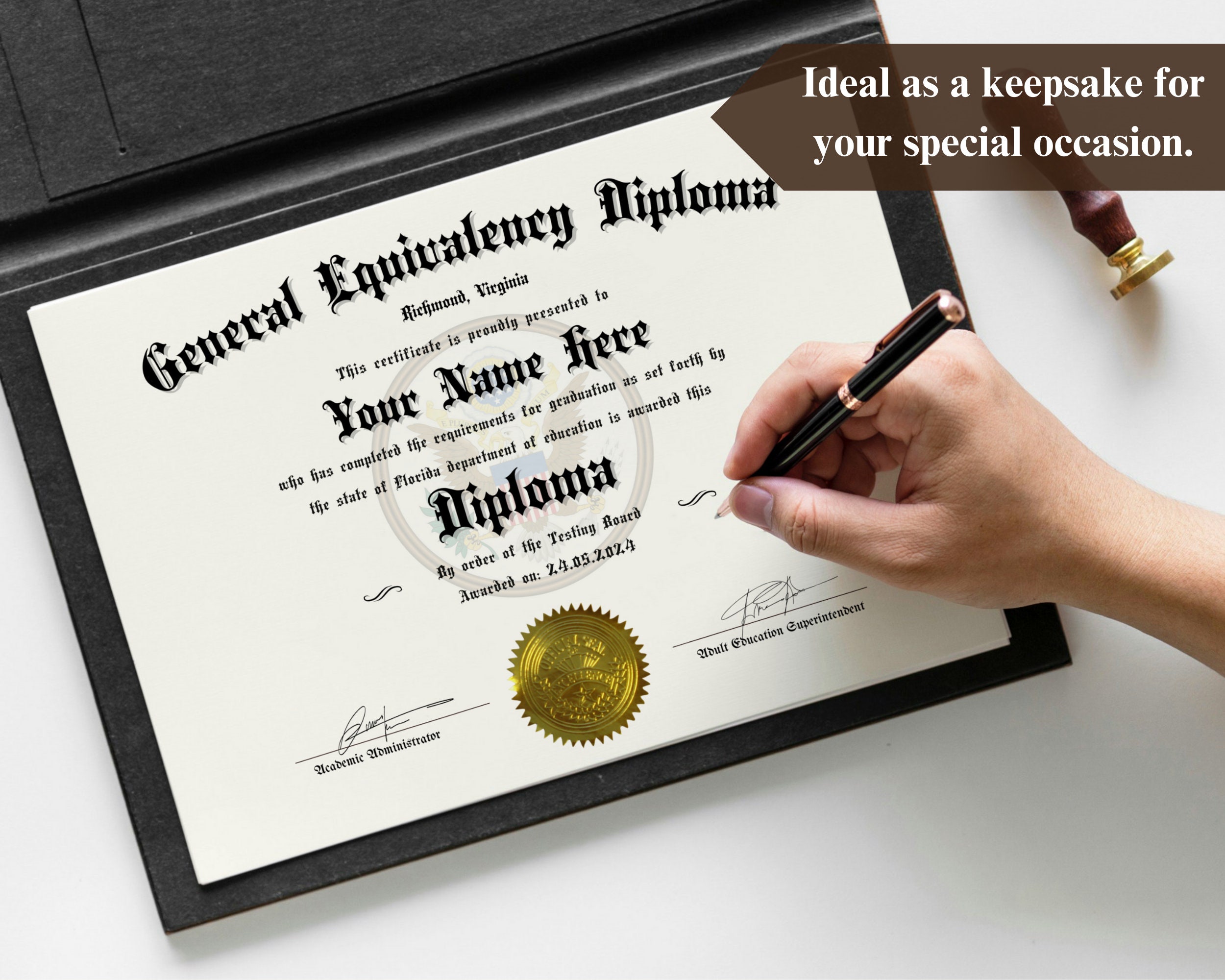Custom High School Diploma Template Editable and Printable in Canva