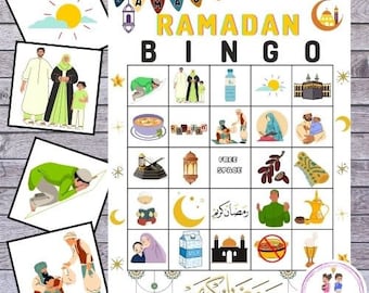 Ramadan Bingo Spiel | Islamische Feiertagsfeier (Printable)