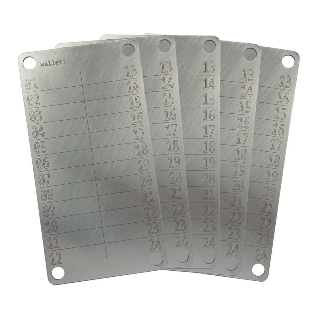 Cold Deciduous Plants, Seeds & Bulbs Engineered Edge - Cryptocurrency Steel  Recovery Seed Phrase Crypto Seed Phrase Storage Metal