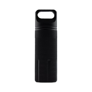 Aluminium capsule with sealing ring, waterproof black tube