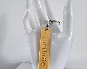 3D Printed Stencil Name Keyring Personalised