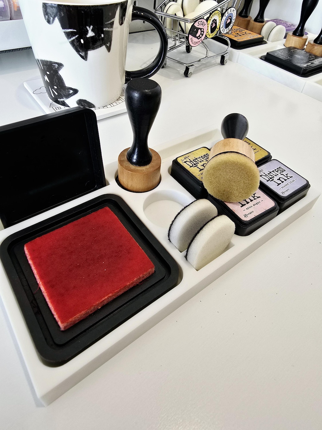 Ink Rest Blending Station for Distress Ink & Oxide Pads | Desktop Craft ...