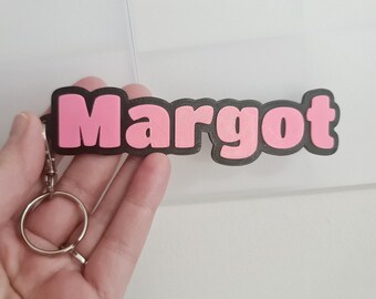 Name Keyring Personalised 3D Printed
