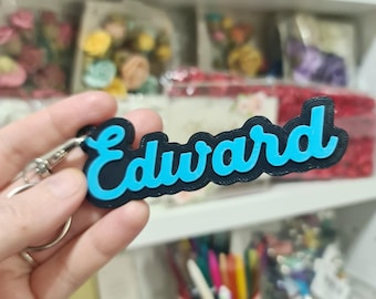 3D Printed Name Keyring Personalised