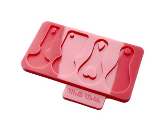 Vier Stile Trolley Token Silikonform für Resin Art, Einkaufswagen Chip Silikonform, Cart Unlock Keys Silikonform