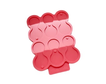 Doppel-Trolley-Token-Silikonform für Resin Art, Einkaufswagen-Chip-Silikonform, Einkaufswagen-Unlock-Schlüssel-Silikonform, 1 Euro, 2 Euro