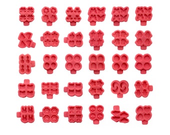 30 Mini Gießformen für Resin - Schlüsselanhänger Ohrringe Charm Armband Ergänzungen Anhänger Halskette