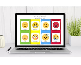 DIGITALER DOWNLOAD Selbstregulationskit Selbstregulationstabelle Instant Autismus Beruhigung Werkzeuge Emotionen Besondere Bedürfnisse Visuelle Kommunikation Gerät