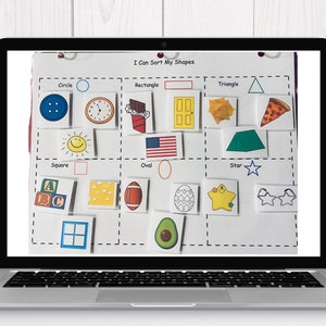 DIGITAL DOWNLOAD Shape Activity Bundle Match 2-D Shapes Trace 2-D Shapes Sort Shapes