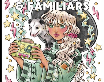 Witches & Familiars Coloring Book PDF (Digital Download)