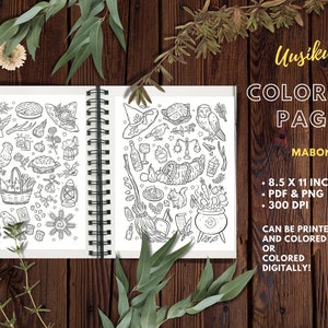 Mabon Printable Coloring Page - Etsy