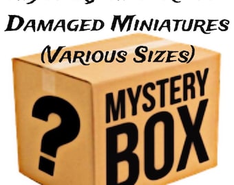 Mystery Bulk Box of misprints and broken  miniatures, Tabletop RPG, Dungeons and Dragons, High Quality Miniatures, DnD Bundle, (28-32mm)