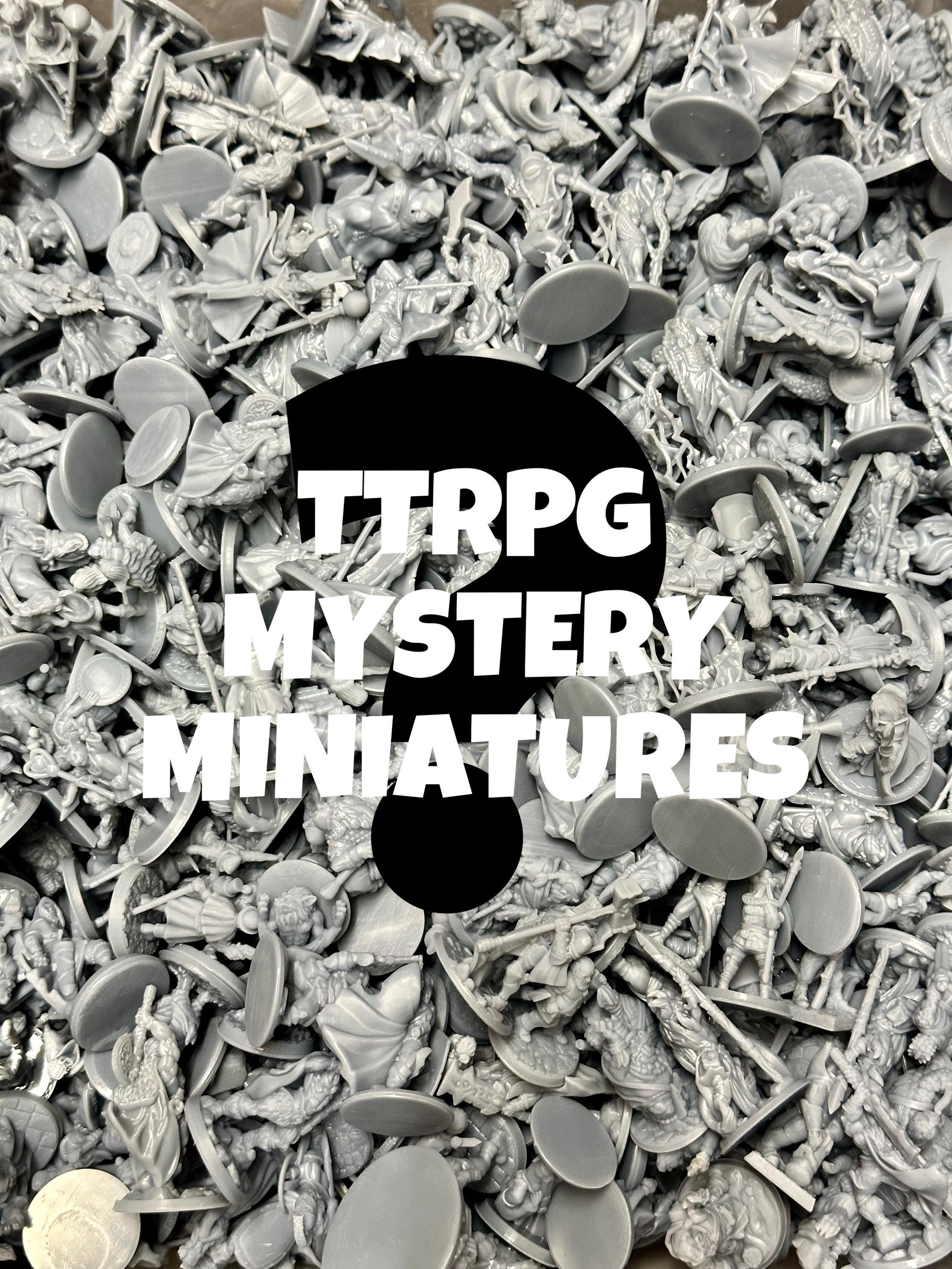 Mystery Resin Miniatures Box: Tabletop RPG Figures (28-32mm Scale)