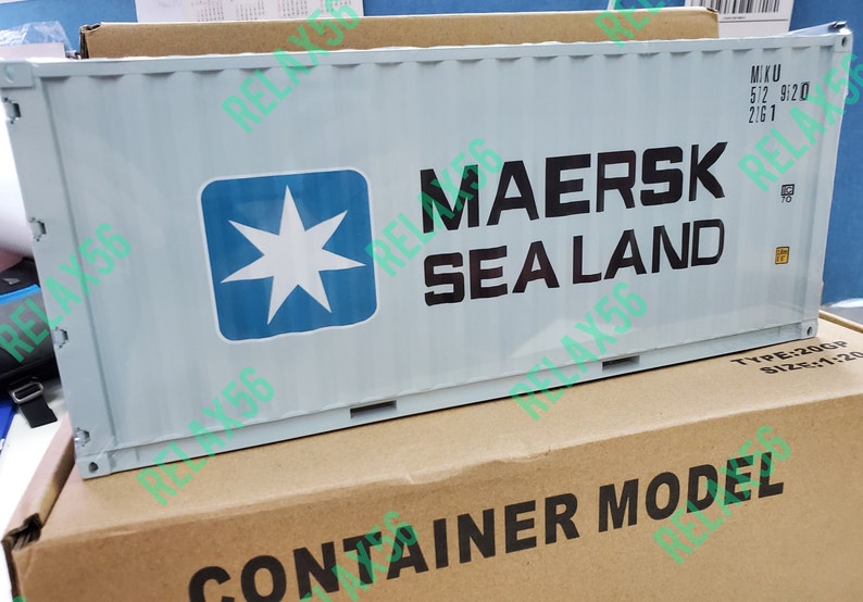 Maersk Sealand 120 Shipping Container Model New Box Etsy