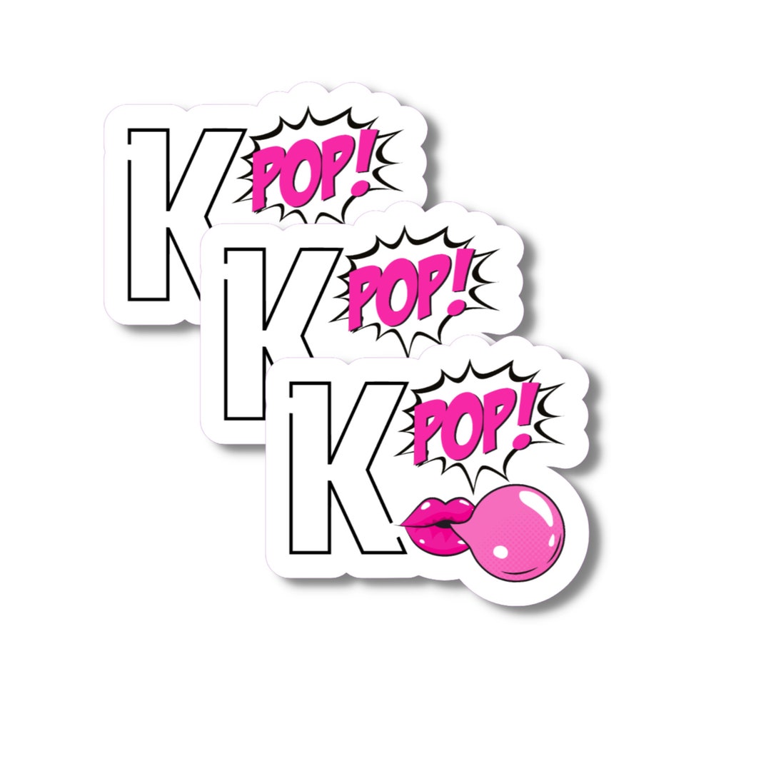 K Pop Kpop Water Bottle Sticker Gifts for Cute Stickers Laptop Hydro