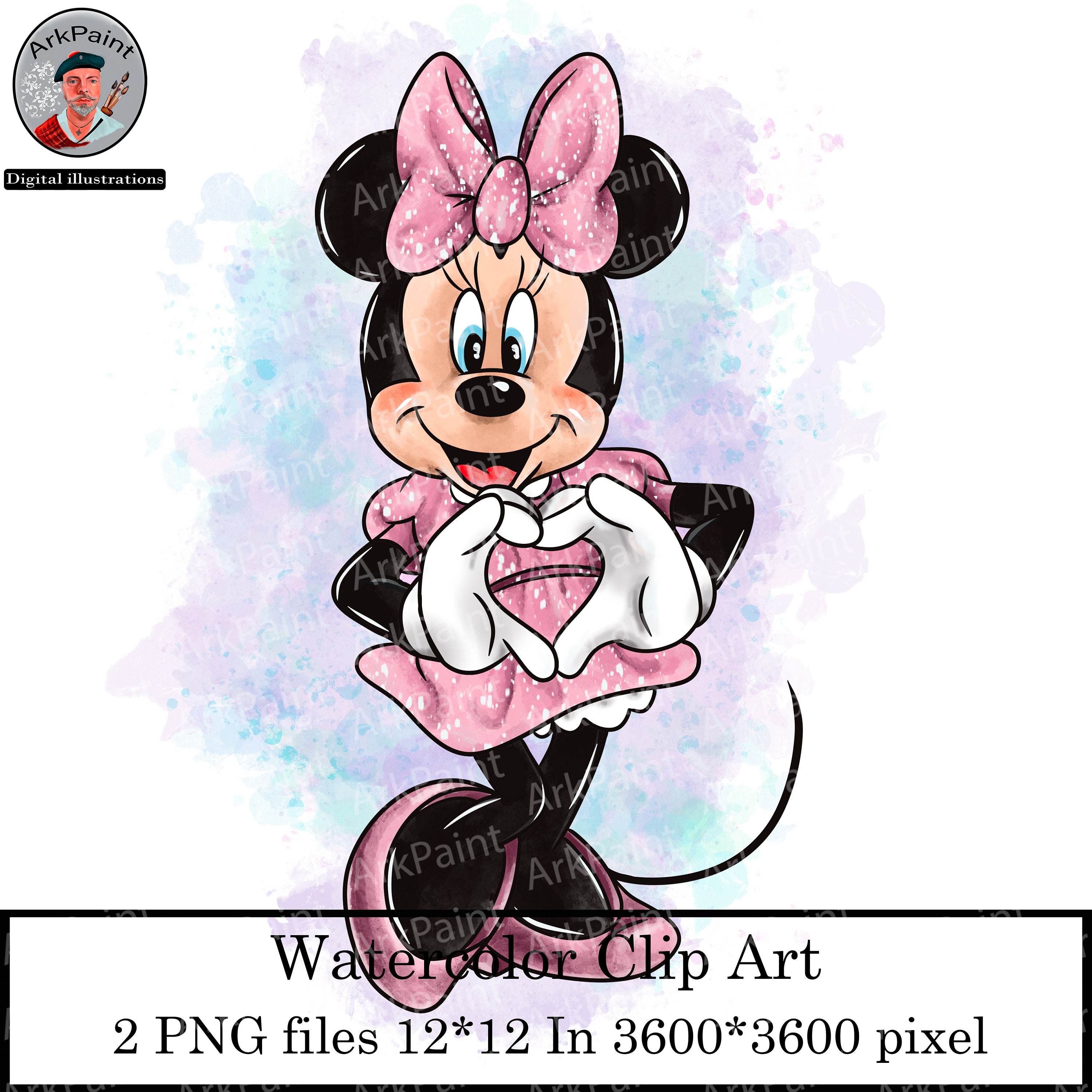 Baby Mickey Mouse PNG Digital Product Color Illustrationsbaby