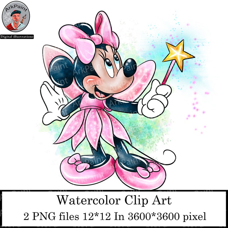Minnie Mouse PNG Minnie Mouse hada clipart Minnie Mouse - Etsy España