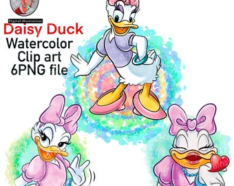 Daisy Duck Clipart - Etsy Norway Daisy Duck Clipart - Etsy Norway